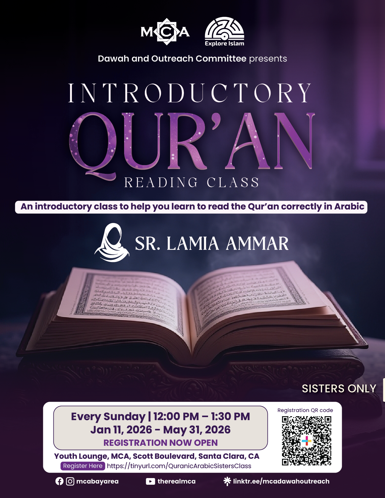 Introductory Qur’an Reading Class (For Sisters Only)