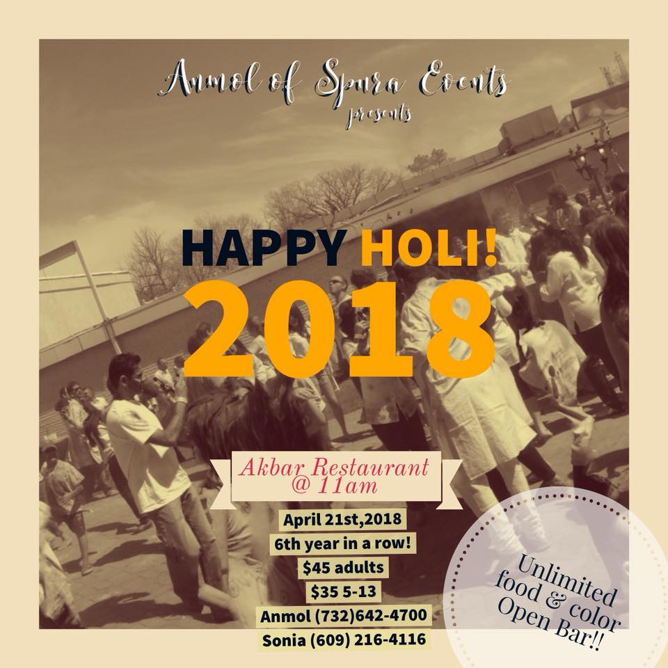 Holi Hai 2018 in Edison New Jersey: Happy Holi!! 