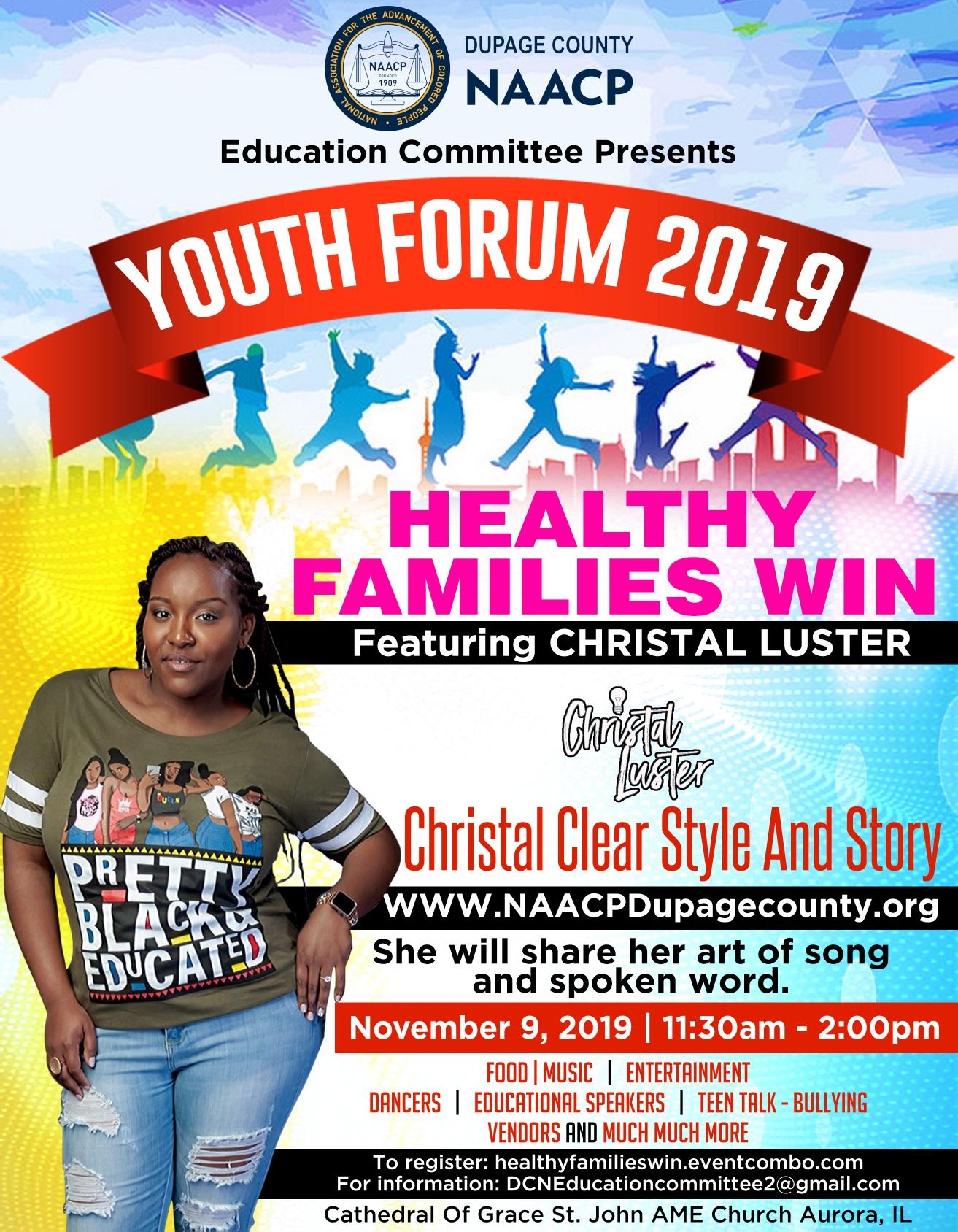 NAACP Youth Forum #5 "HEALTHY FAMILIES WIN"