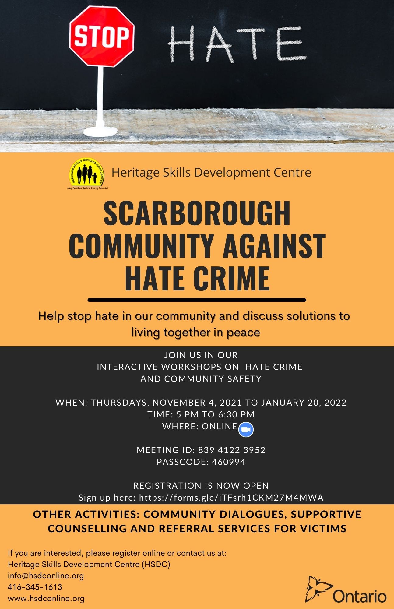 Hate Crimes and Safety Workshop