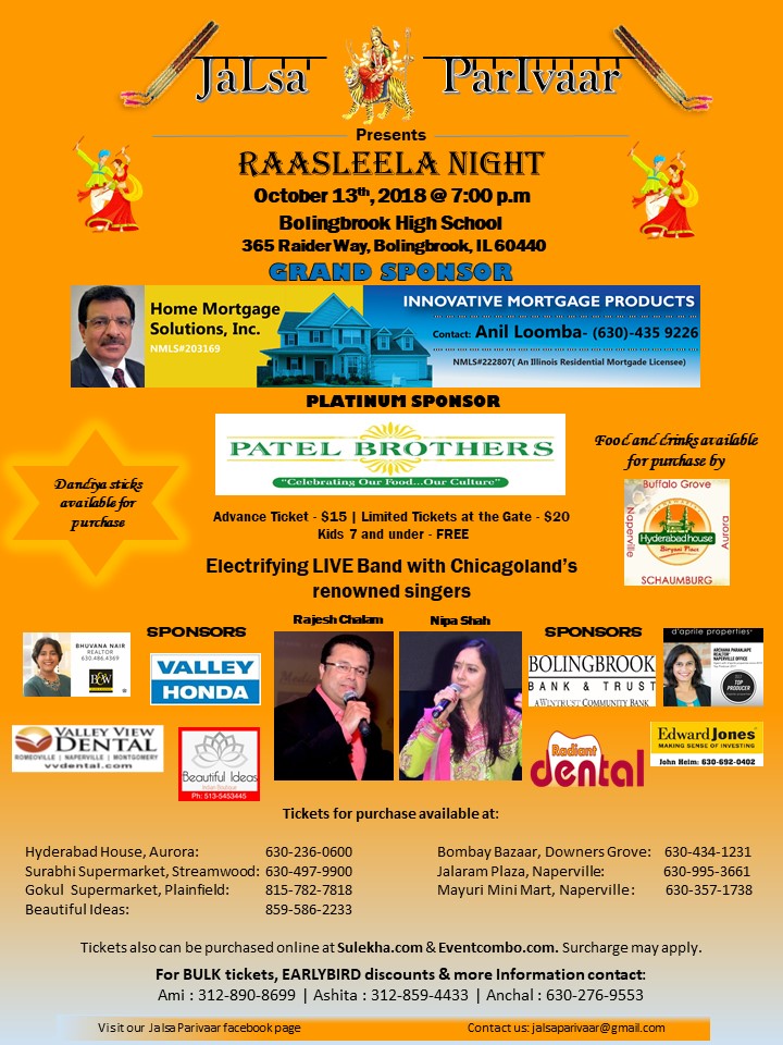 RaasLeela Night - Garba & Dandiya