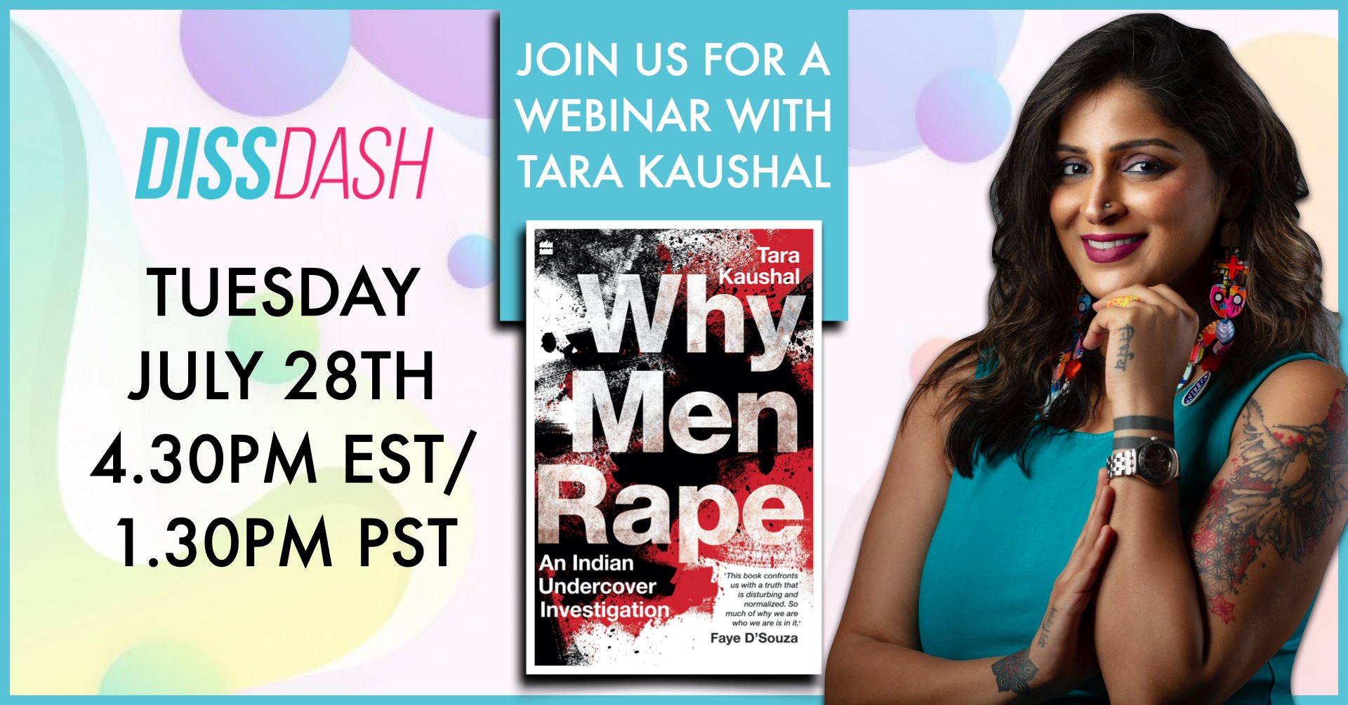 Webinar With Author Tara Kaushal - Why Men Rape