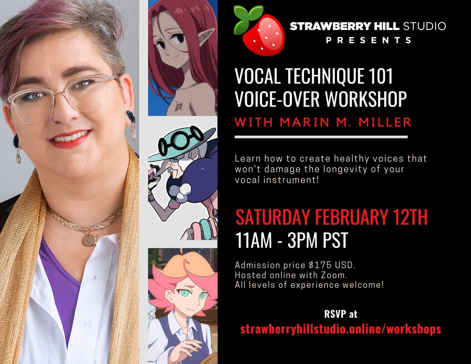 Vocal Technique 101 Voice-Over Workshop w/ Marin M. Miller