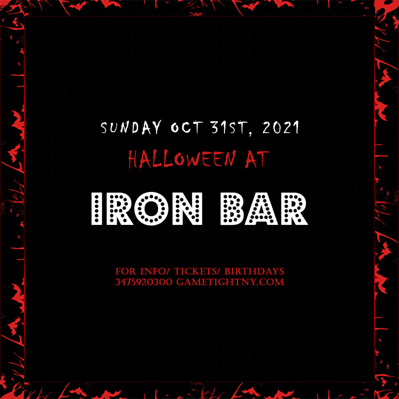 Iron Bar Halloween party 2021 only $15