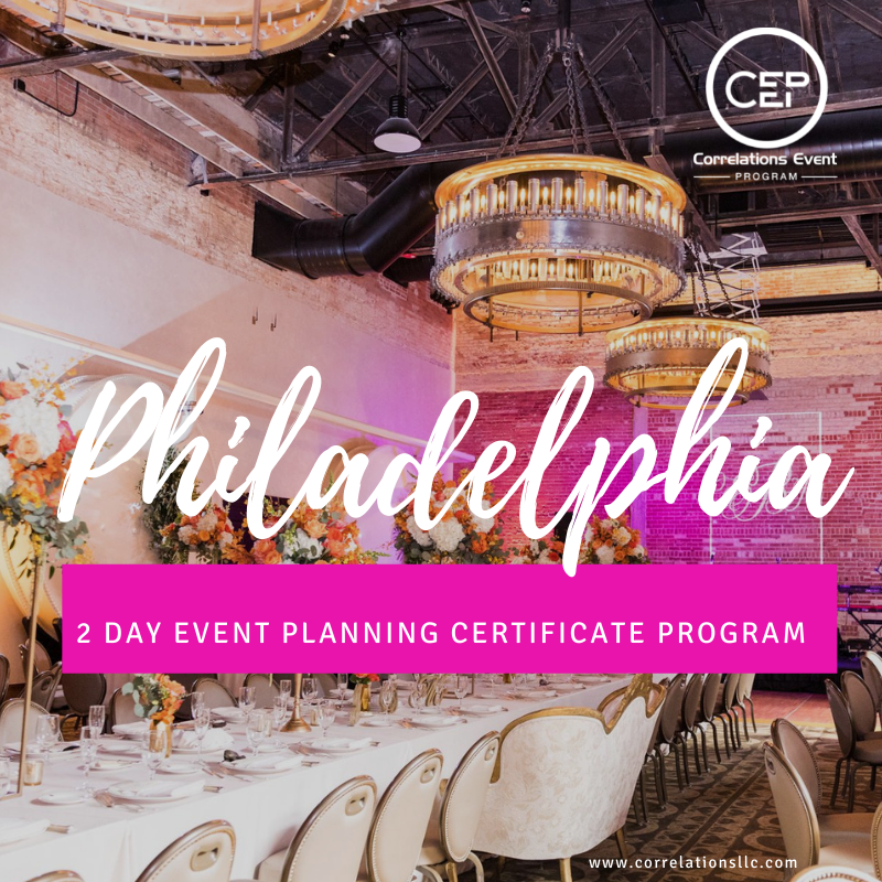 2 Day Philadelphia Event Planning Certificate Program 2 Day Philadelphia Event Planning Certificate Program