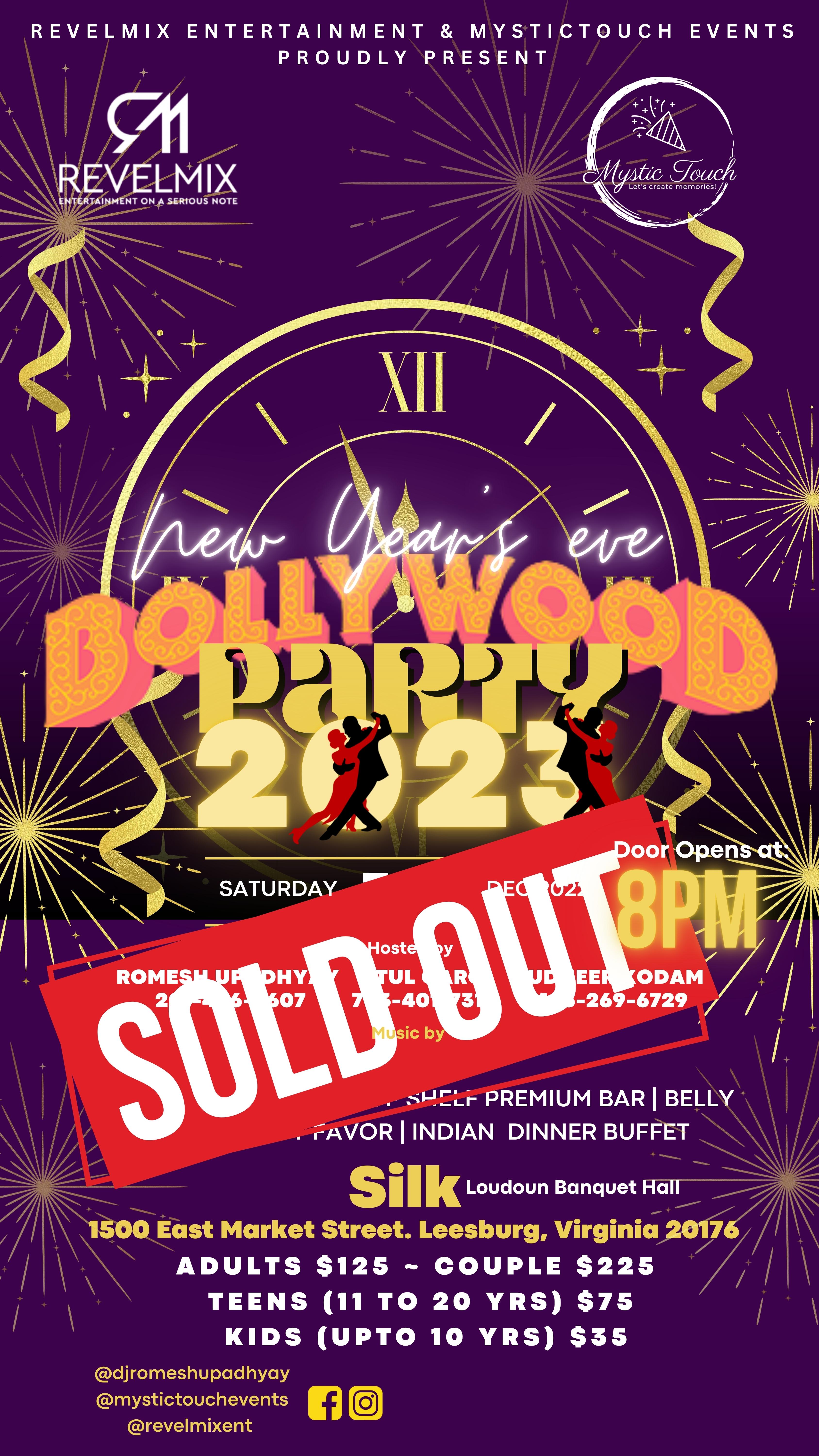 Bollywood NYE Party 2023 Bollywood NYE Party 2023