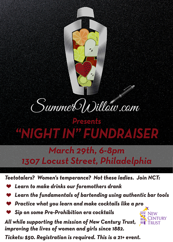 "Night In" Cocktail Fundraiser