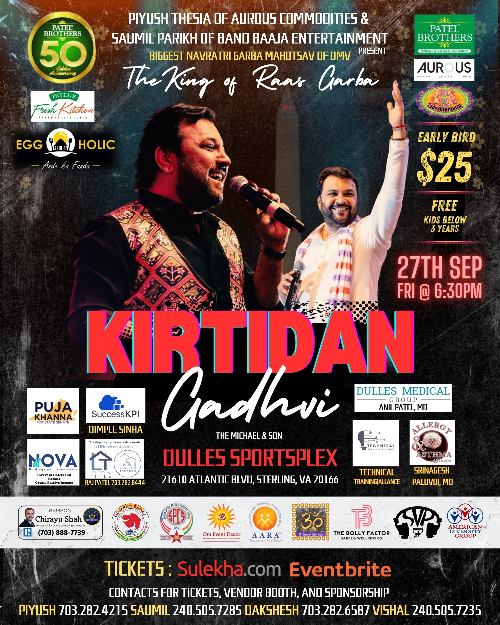 Kirtidan Gadhvi (King of Raas Garba) 2024 - Exclusive DMV Navratri Kirtidan Gadhvi (King of Raas Garba) 2024 - Exclusive DMV Navratri