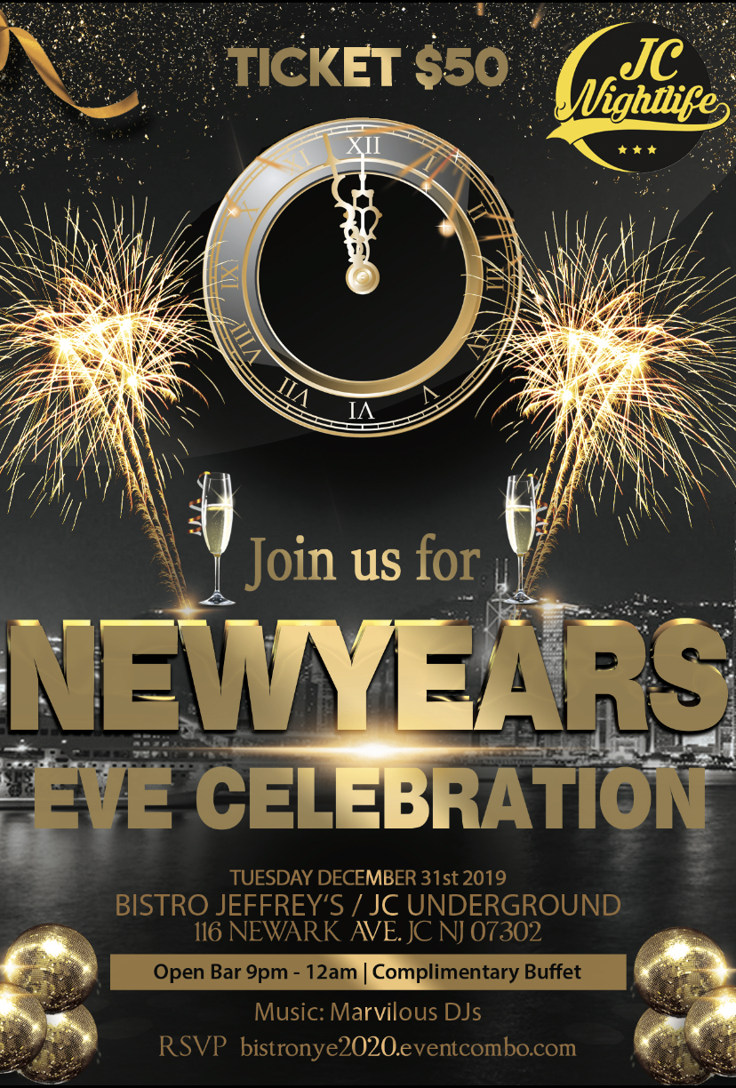 New Years Eve at Bistro Jeffrey's / JC Undereground New Years Eve at Bistro Jeffrey's / JC Undereground