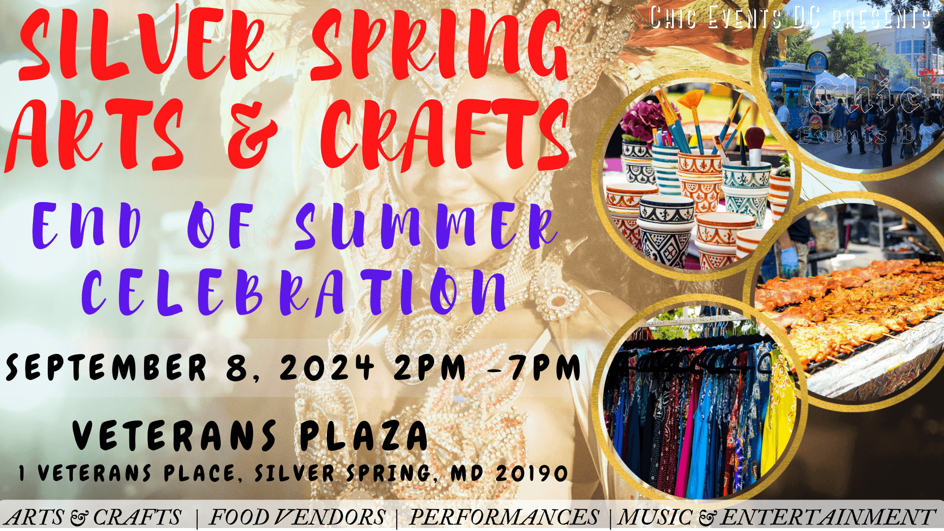 Around The World Festival created a new event. Follow the event here Silver Spring Arts & Crafts End Of Summer Celebration @ Veterans Plaza. <br/> <a href='https://www.eventcombo.com/e/silver-spring-arts--crafts-end-of-summer-celebration--vetera-69989' target='_blank'>View Event</a>