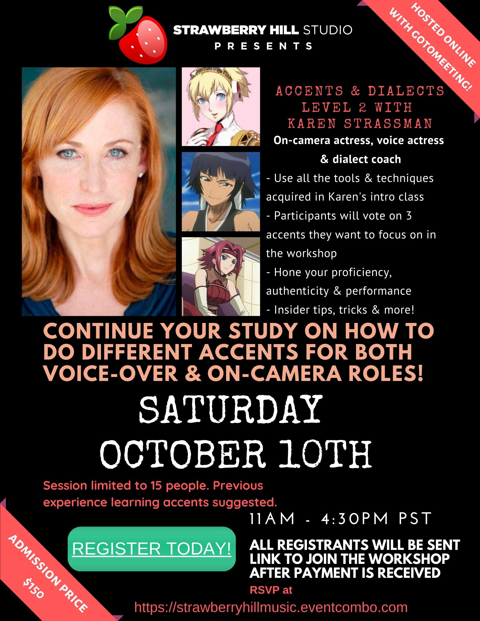 Accents & Dialects - Level 2 w/ Karen Strassman