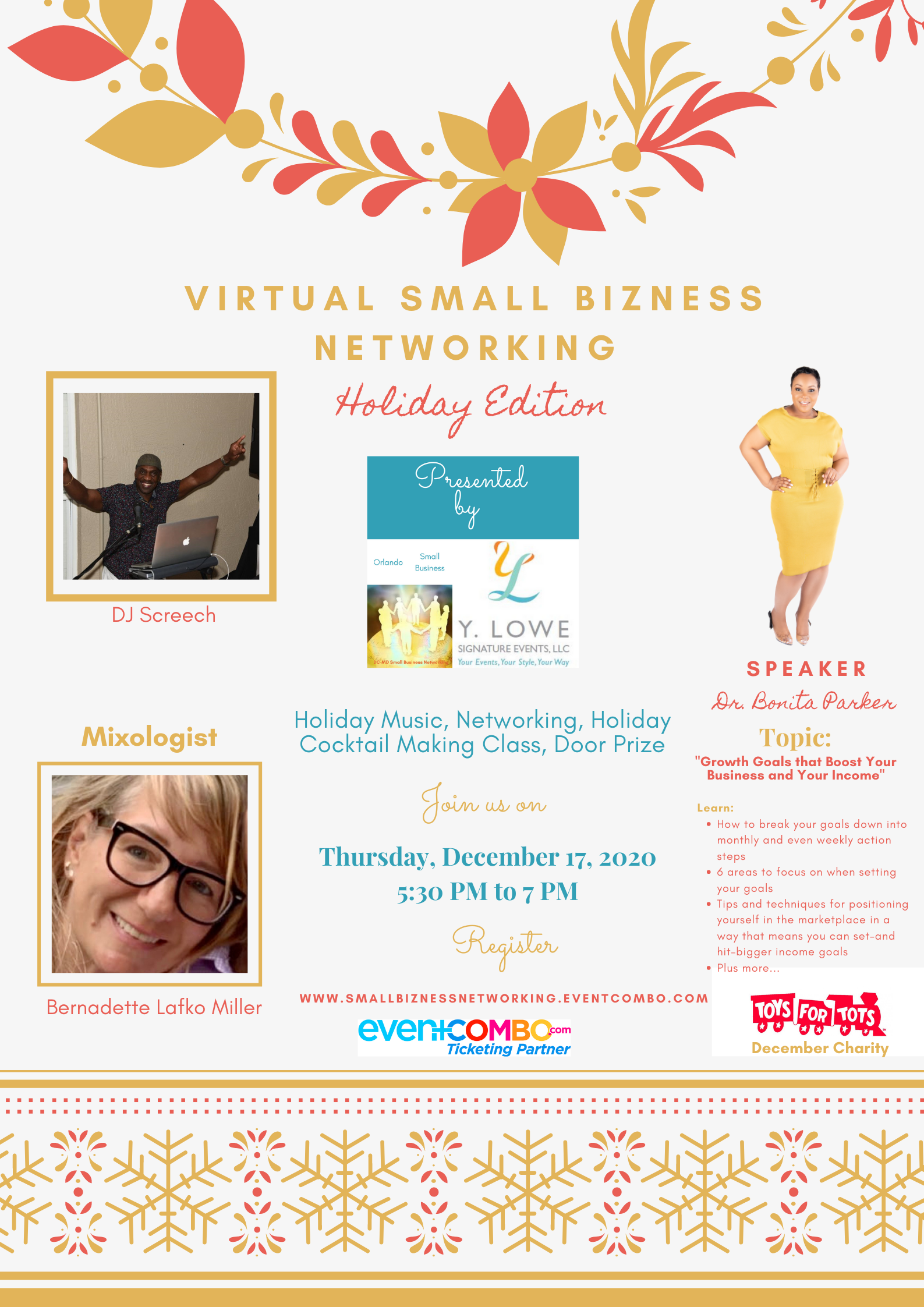 Holiday Virtual Small Bizness Networking Happy Hour