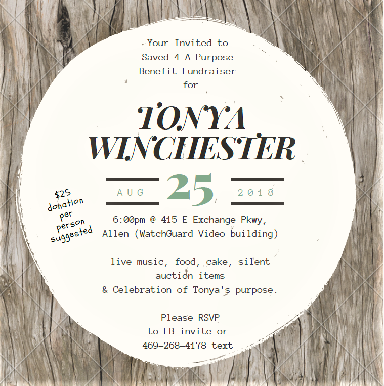 BIG Fundraiser Bash for Tonya Winchester