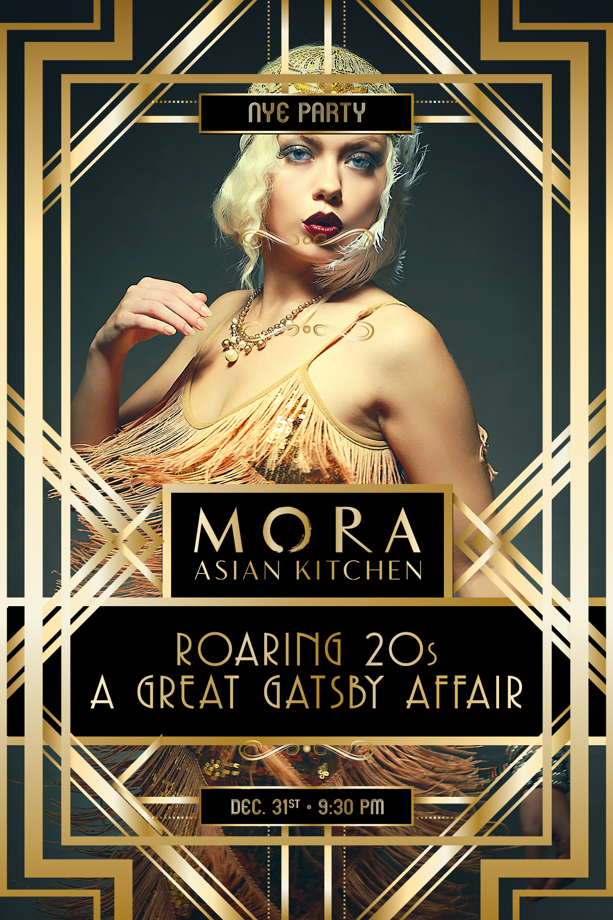 Roaring 20s Gatsby NYE Party at MORA, Bolingbrook