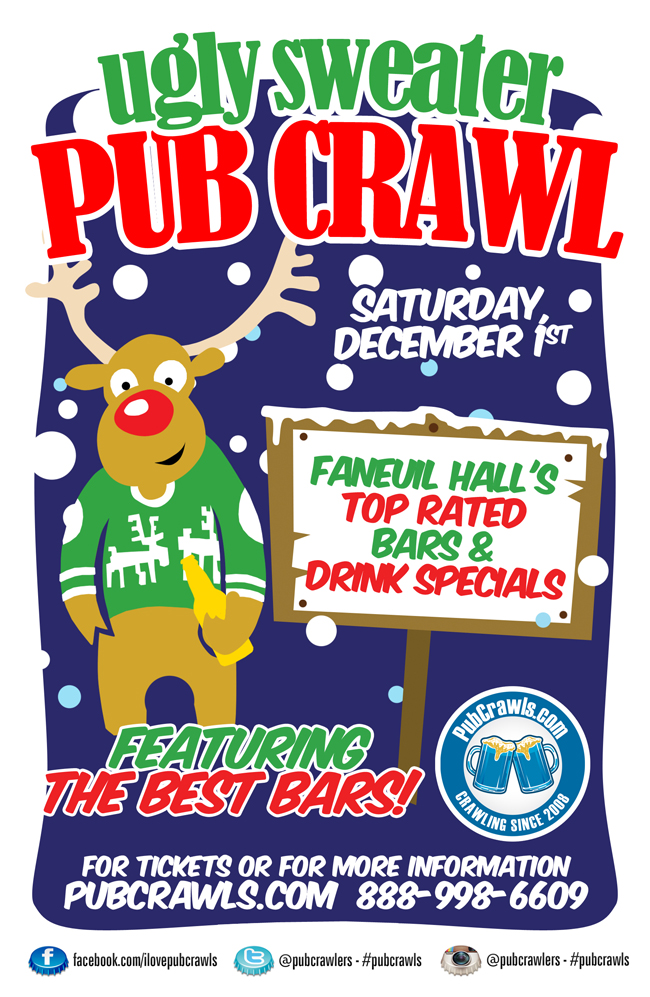5th Annual Ugly Sweater Pub Crawl Boston 5th Annual Ugly Sweater Pub Crawl Boston