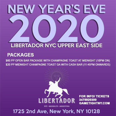 Libertador NYC New Year's Eve NYE Party 2020