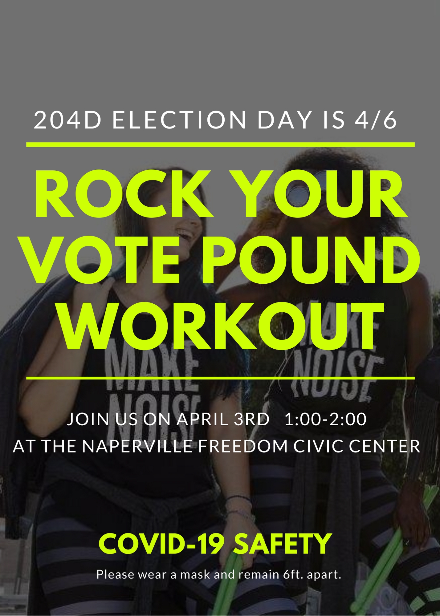 Rock Your Vote Pound Workout