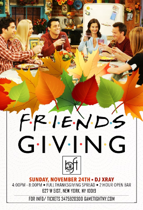 Loft 51 NYC 2 Hr Openbar & Buffet Friendsgiving party 2019