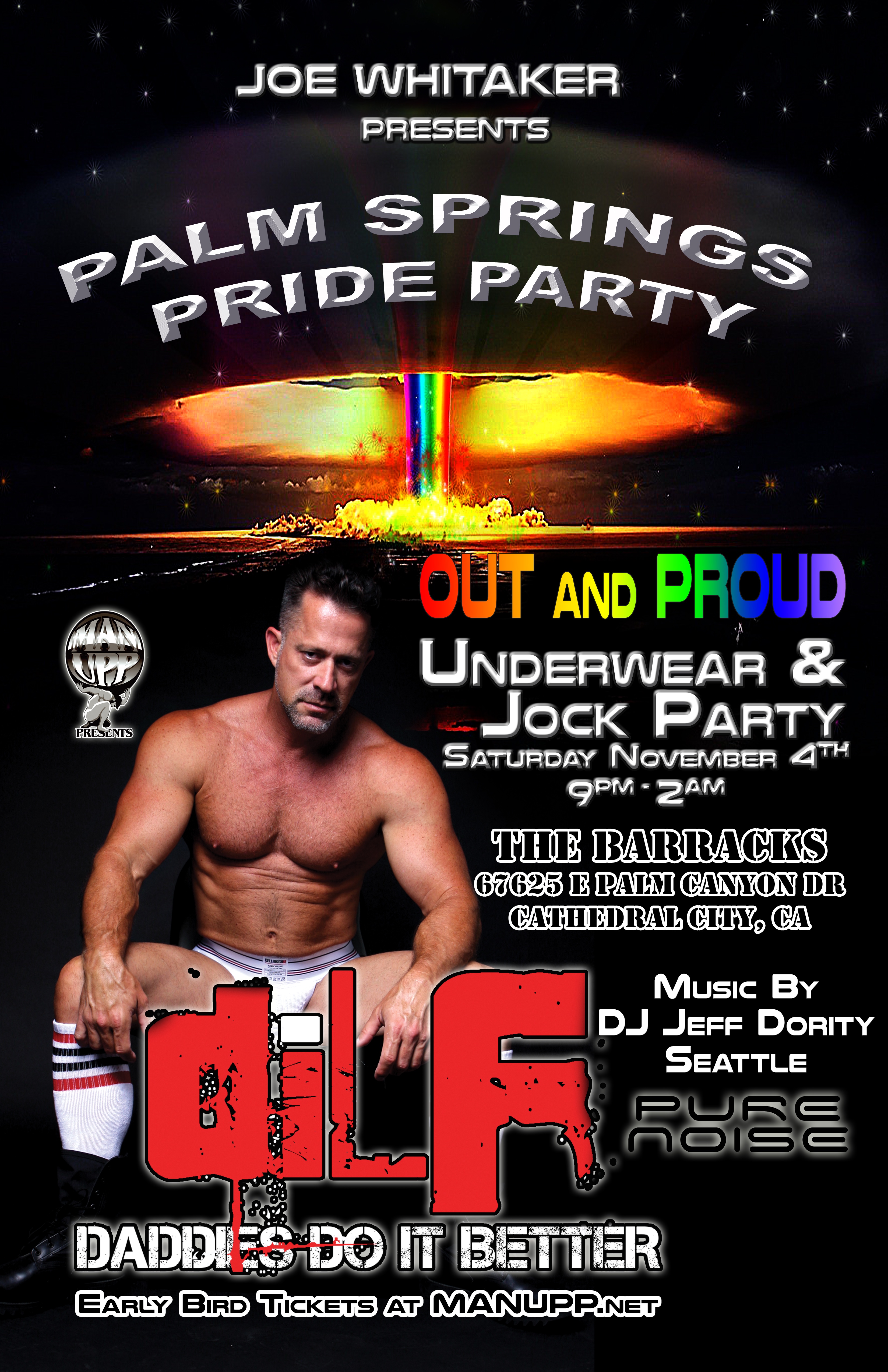 DILF Palm Springs Out & Proud Jock Party by Man Upp & Joe Whitaker