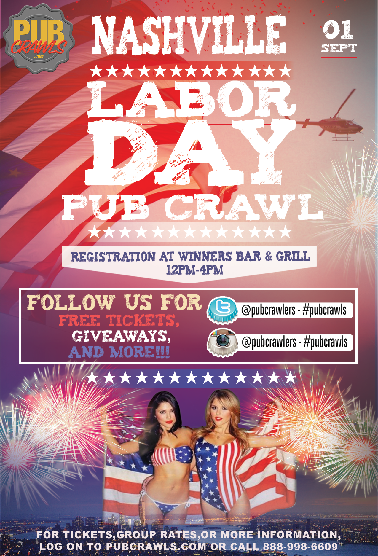 Labor Day Pub Crawl Nashville