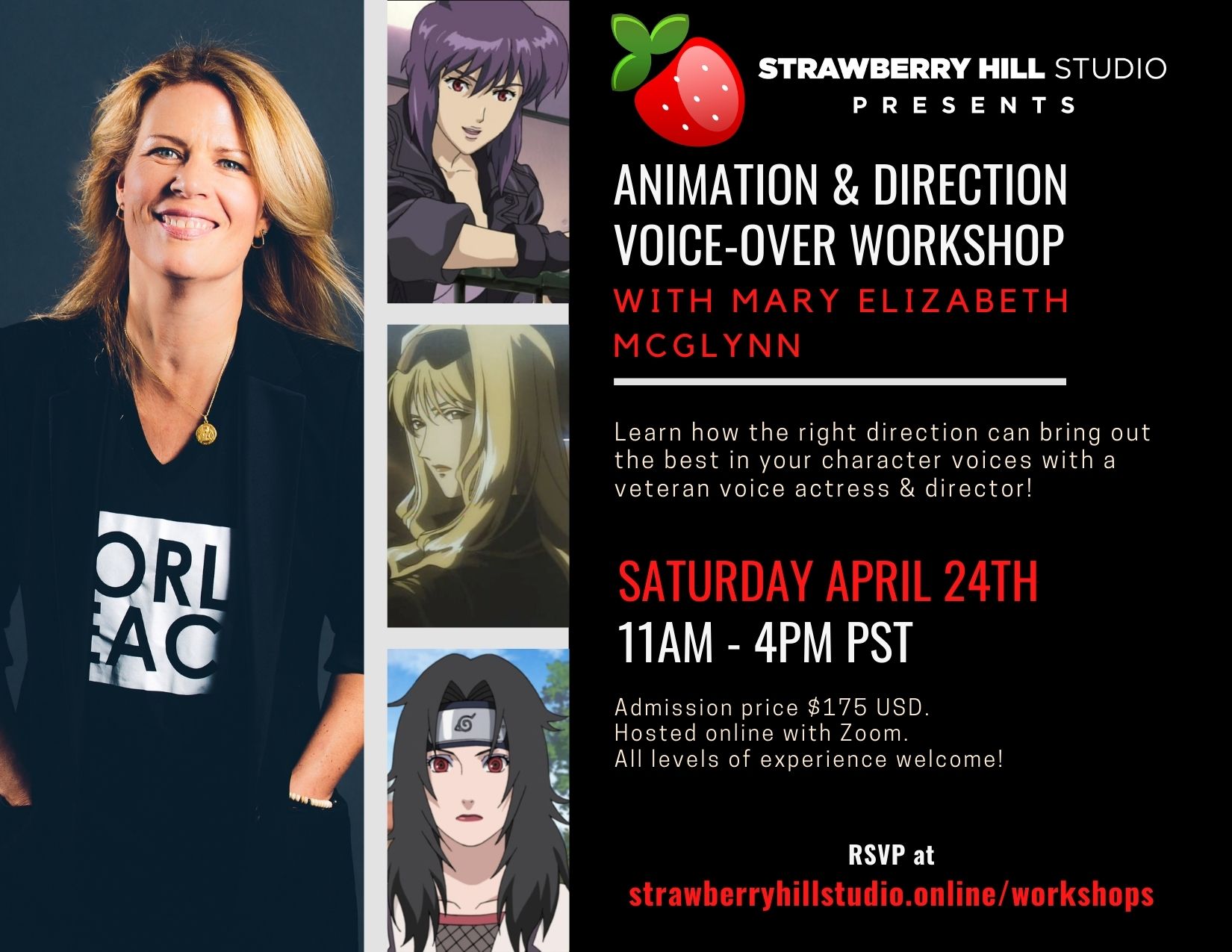 Animation & Direction Voice-Over Workshop w/ Mary Elizabeth McGlynn