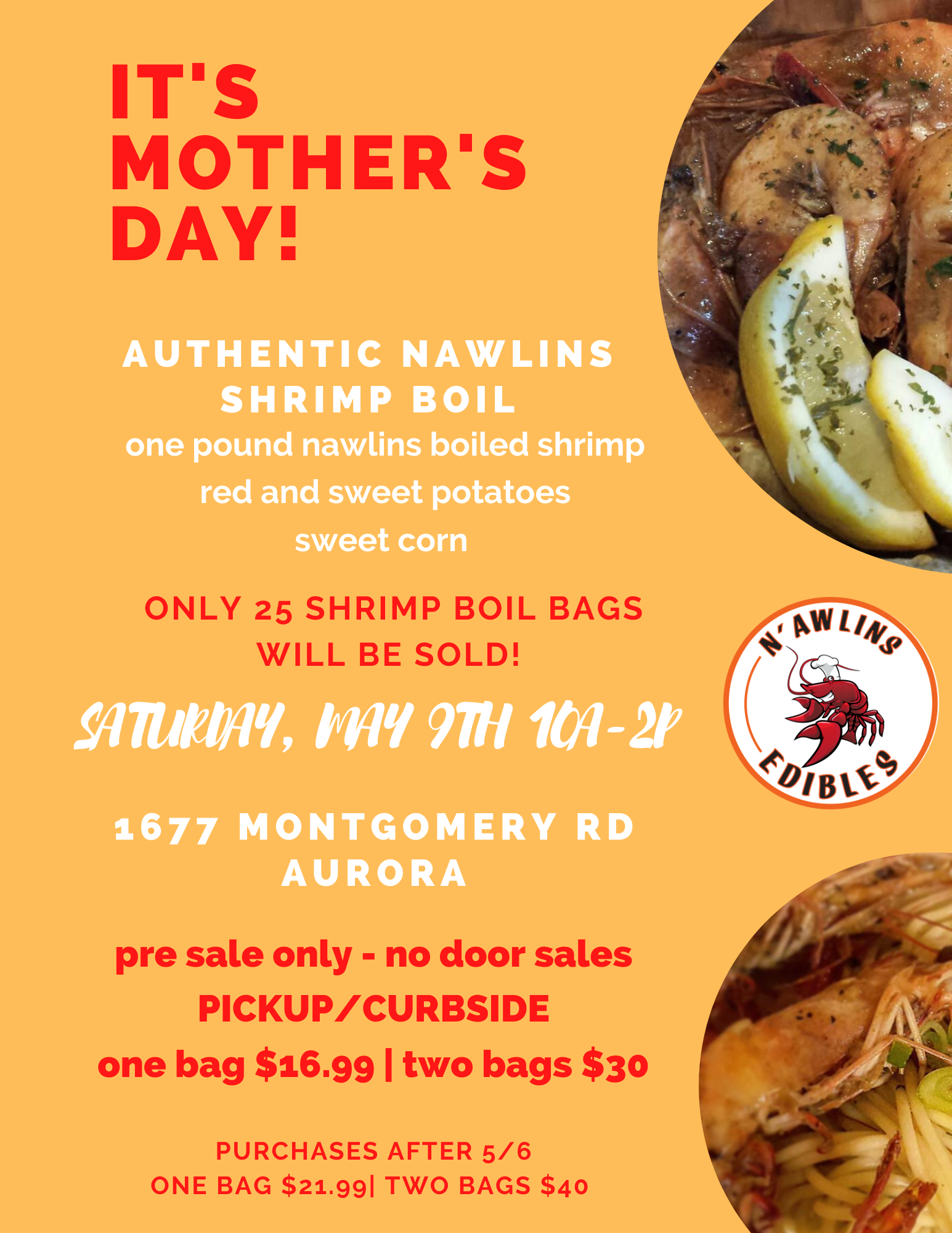 Mother's Day - Shrimp Boil