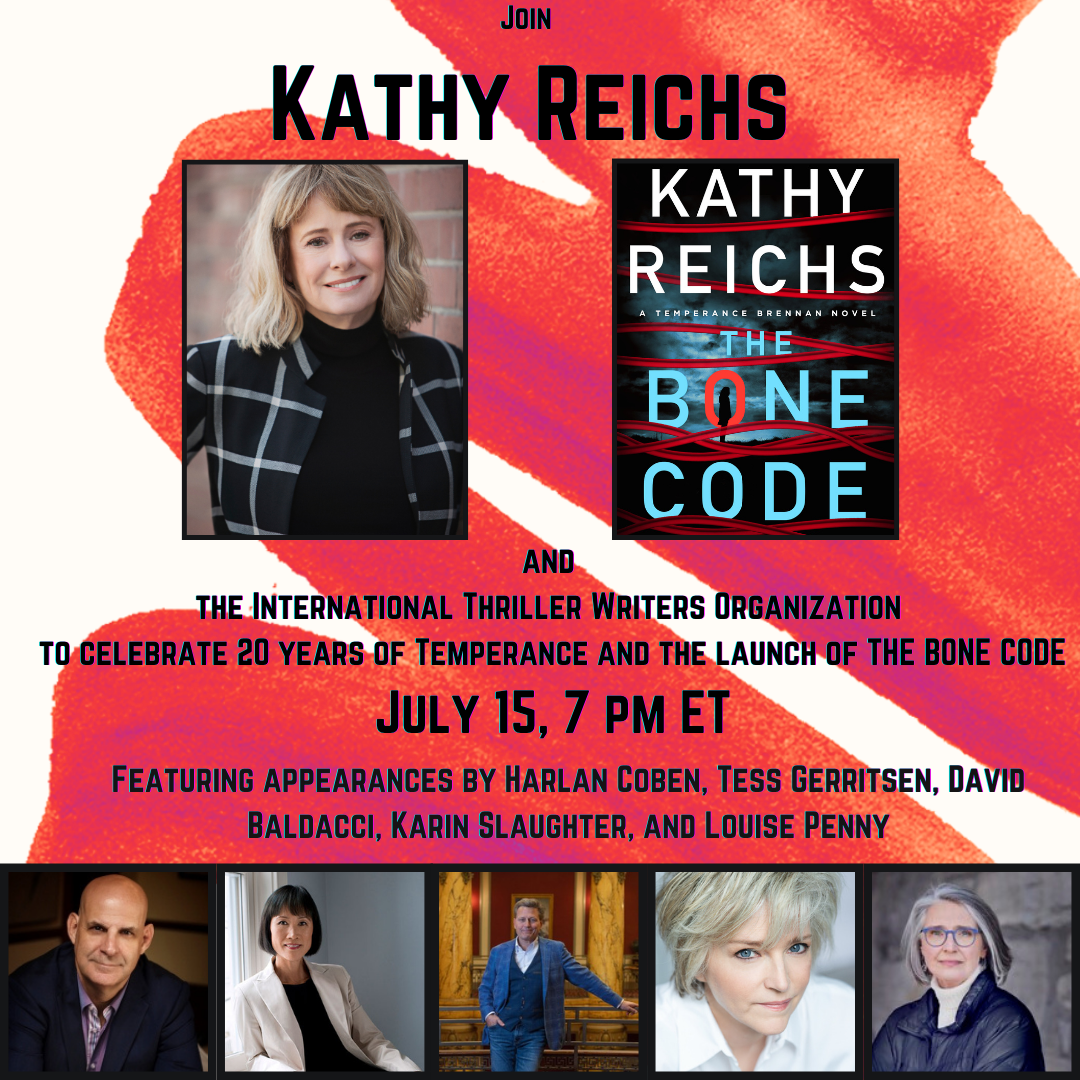 Virtual event with Kathy Reichs/The Bone Code