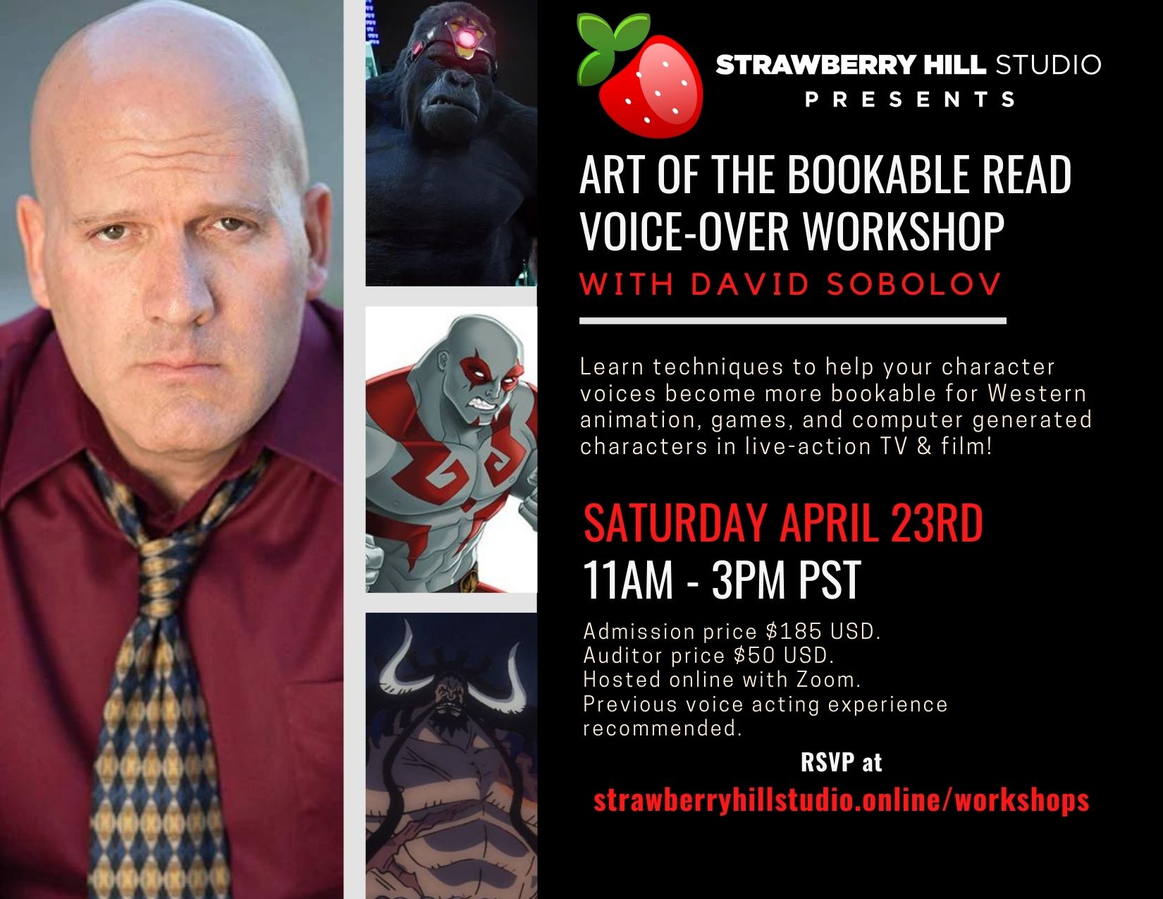 Art of the Bookable Read - VO Workshop w/ David Sobolov