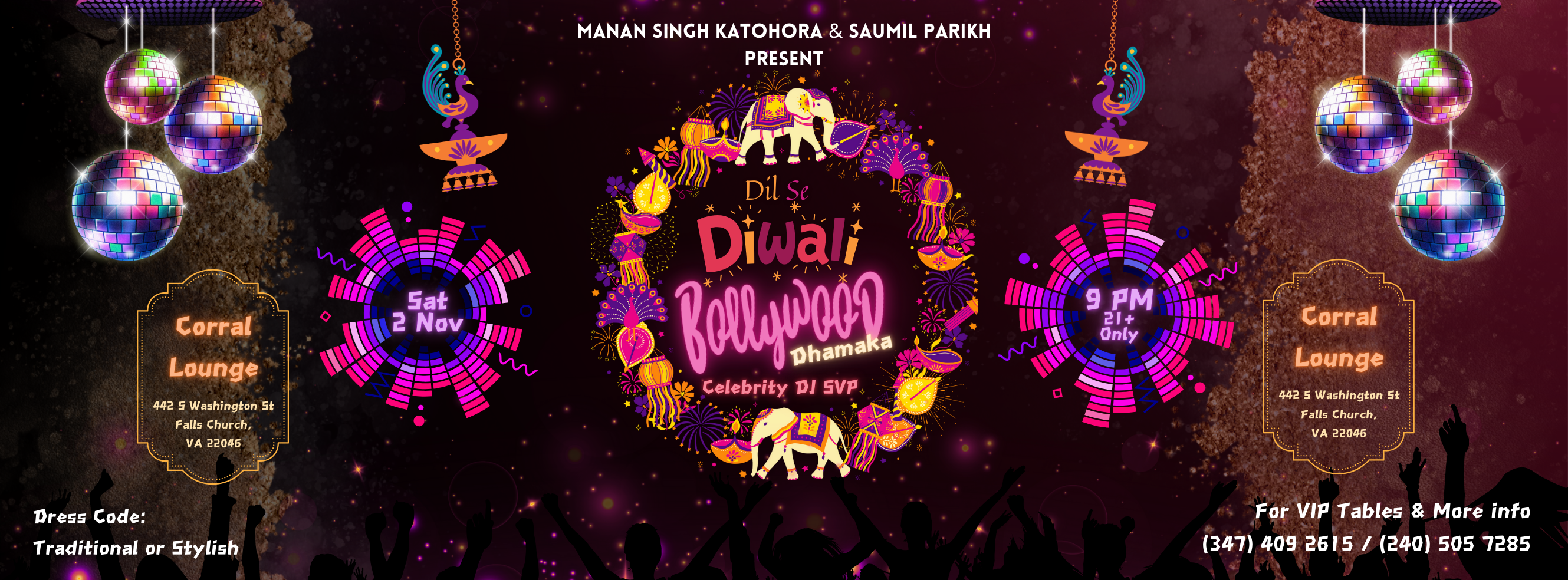 "Dil Se DIWALI - BOLLYWOOD DHAMAKA" -- Official Washington DC Dance Party with Celebrity DJ ( ONLY Event in DMV ) 