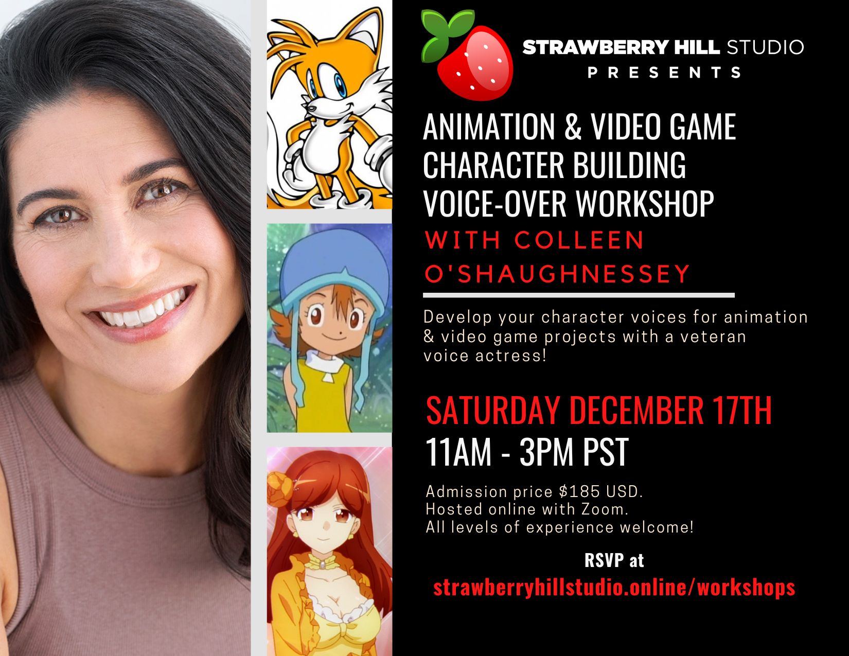 Animation & Video Game Character Building Voice-Over Workshop w/ Colleen O'Shaughnessey