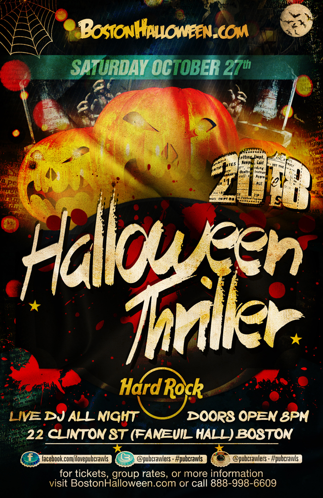 4th Annual Halloween Thriller at Hard Rock Boston (Faneuil Hall)