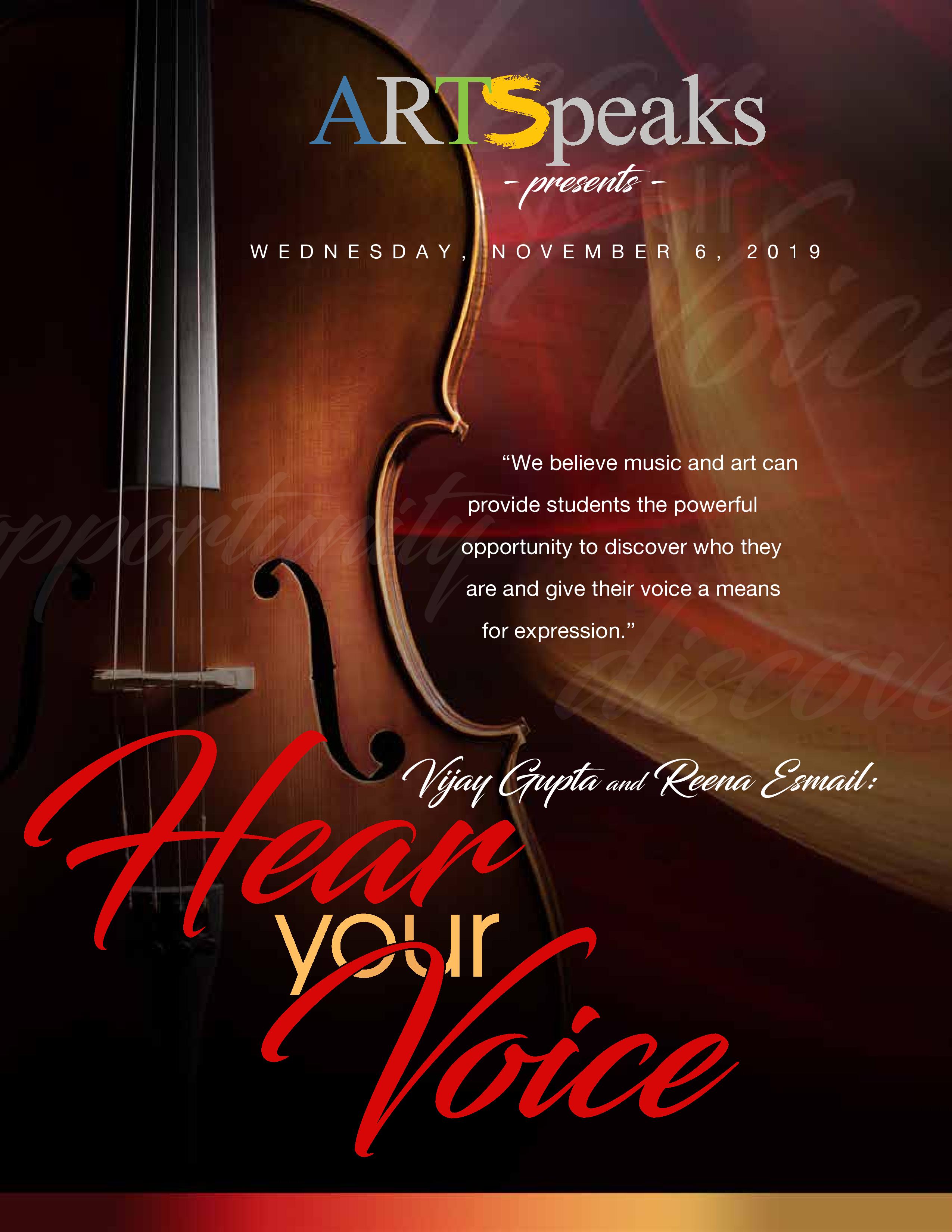ArtSpeaks Presents "Hear Your Voice"