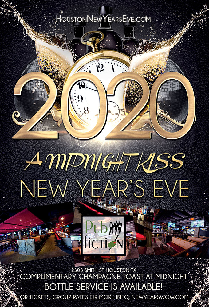 "A Midnight Kiss" New Year's Eve at Pub Fiction