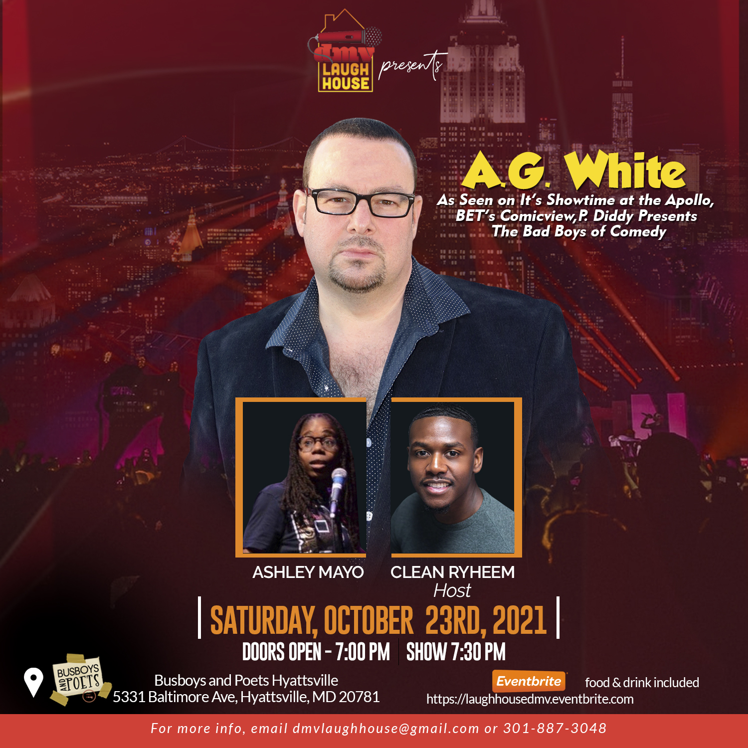 Laugh House Comedy presents A.G. White