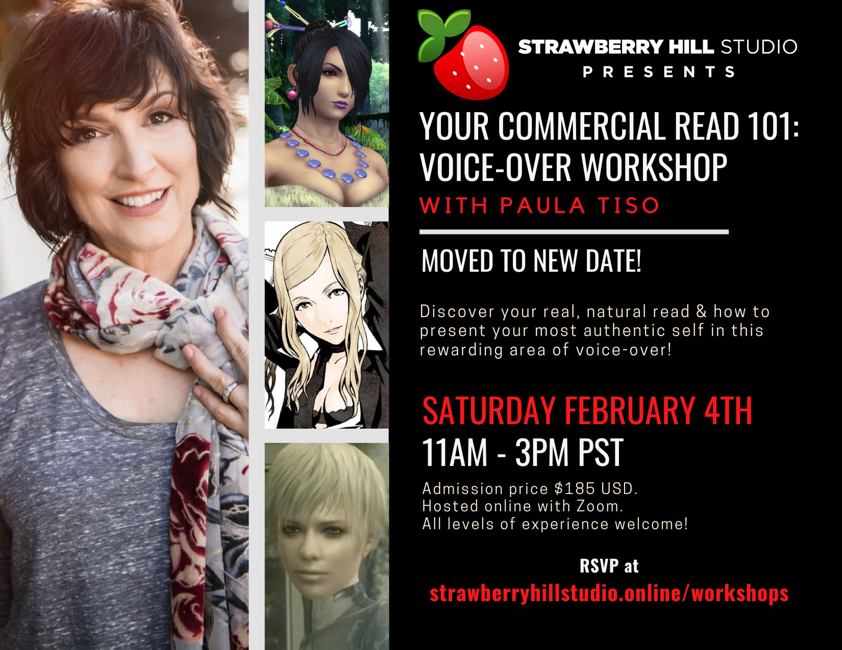 NEW DATE - Your Commercial Read 101 Voice-Over Workshop w/ Paula Tiso