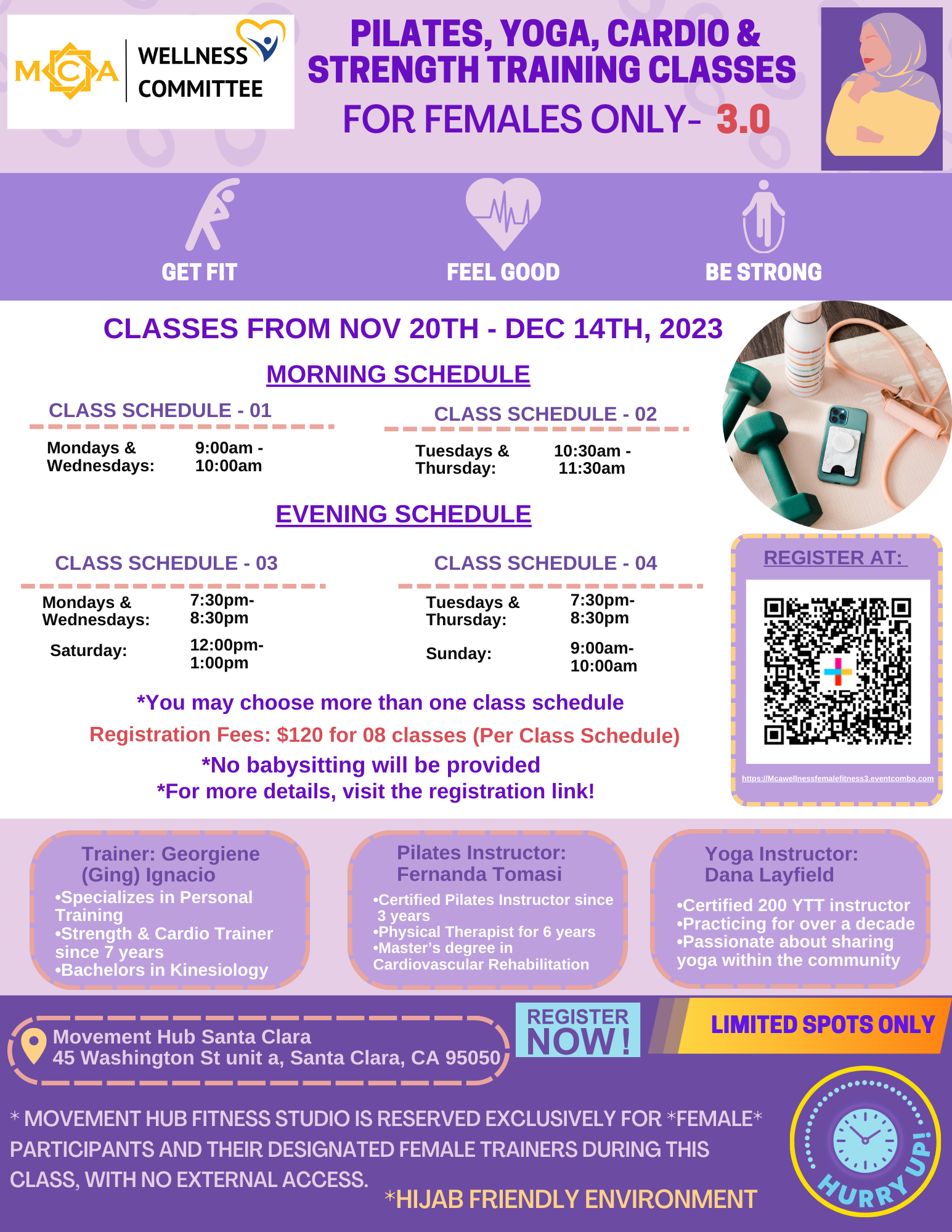 Pilates, Yoga and Cardio & Strength Training Classes for Females Only - 3.0 Pilates, Yoga and Cardio & Strength Training Classes for Females Only - 3.0