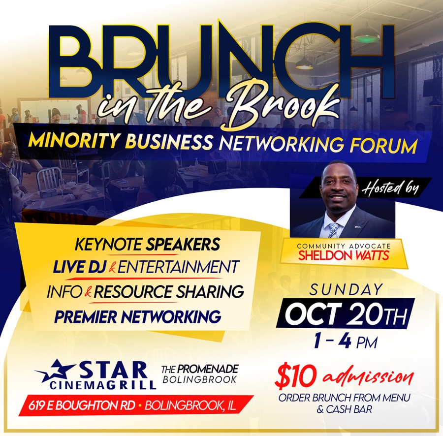 Bolingbrook Independent Voices created a new event. Follow the event here Brunch in the Brook - Minority Business Networking Forum. <br/> <a href='https://www.eventcombo.com/e/brunch-in-the-brook---minority-business-networking-forum-73318' target='_blank'>View Event</a>