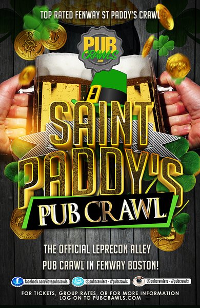 Boston Fenway St Paddy's "LepreCon Alley" Pub Crawl 