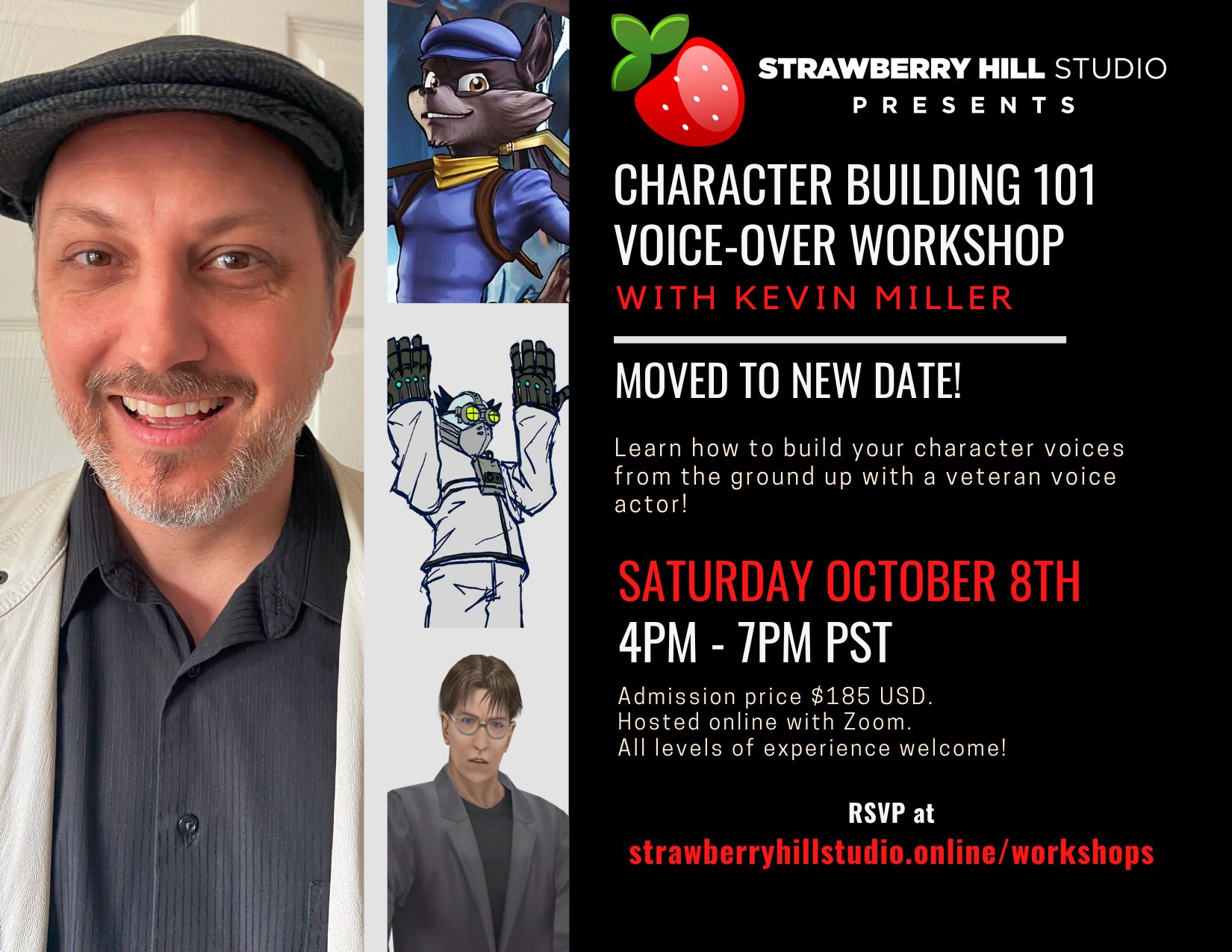 NEW DATE - Character Building 101 Voice-Over Workshop w/ Kevin Miller