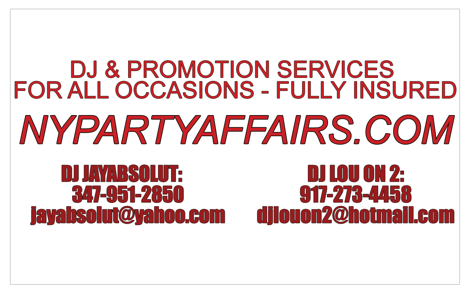 NY Party Affairs