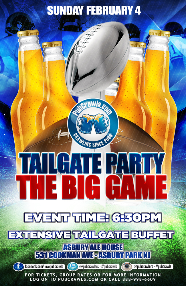 The Big Game Indoor Tailgate Party at Asbury Ale House