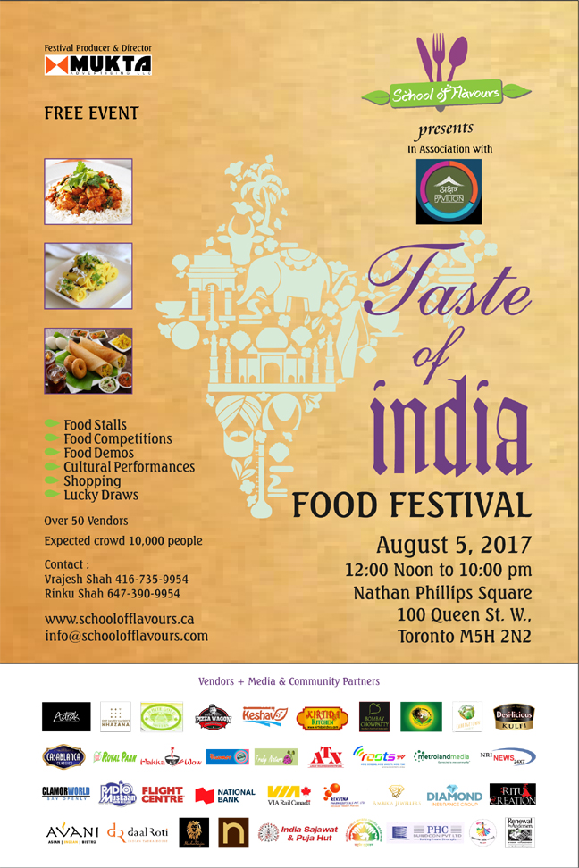 Taste of India food festival Taste of India food festival