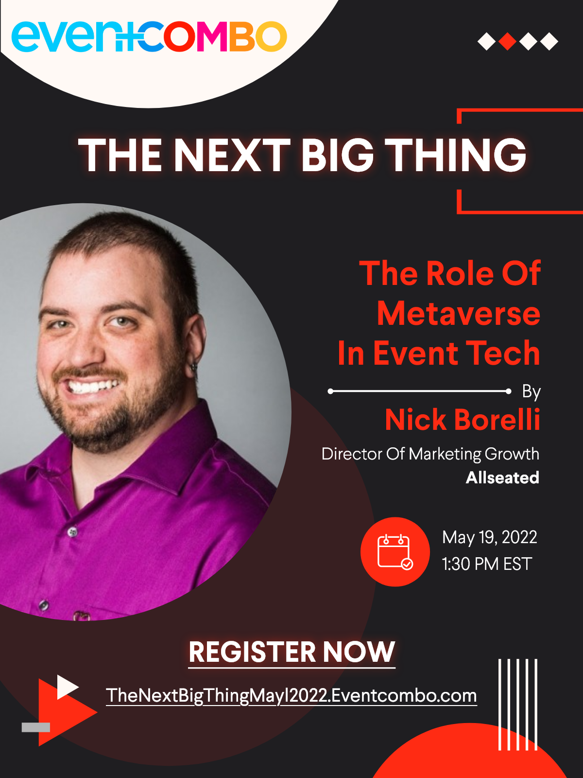 The Role of Metaverse in Event Tech with Nick Borelli | The Next Big Thing | A Webinar Series by Eventcombo