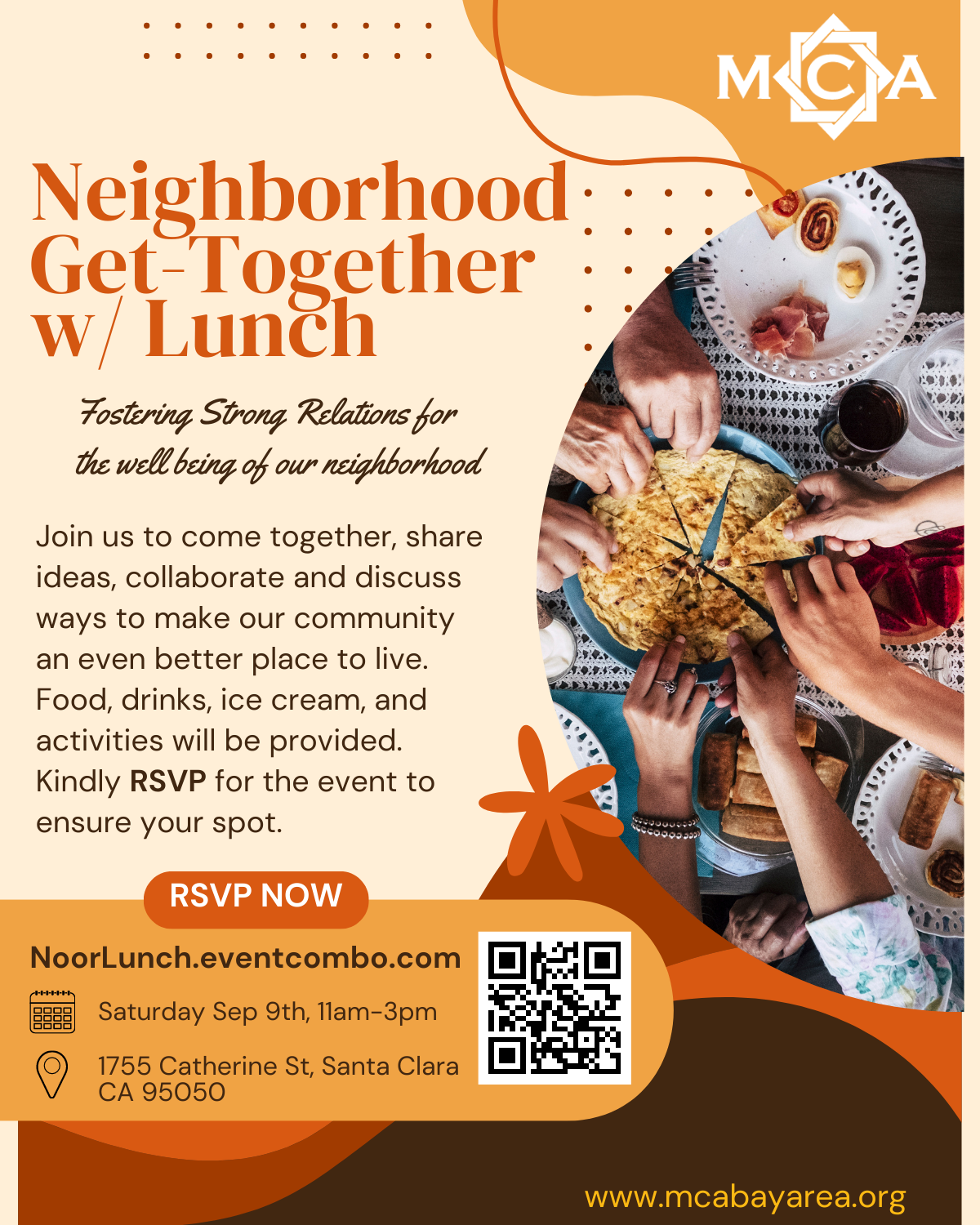 Neighborhood Get-Together: Lunch & Engagement w/ Masjid Al-Noor