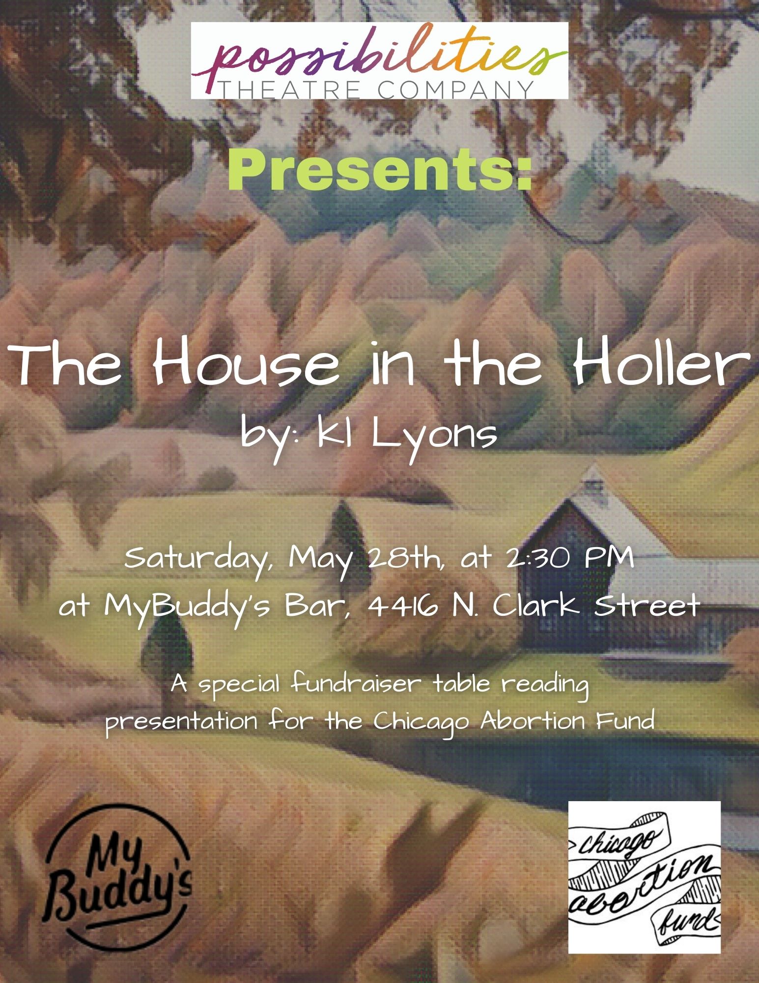 Possibilities Theatre Company created a new event. Follow the event here The House in the Holler Fundraiser Reading. <br/> <a href='https://www.eventcombo.com/e/the-house-in-the-holler-fundraiser-reading-46027' target='_blank'>View Event</a>