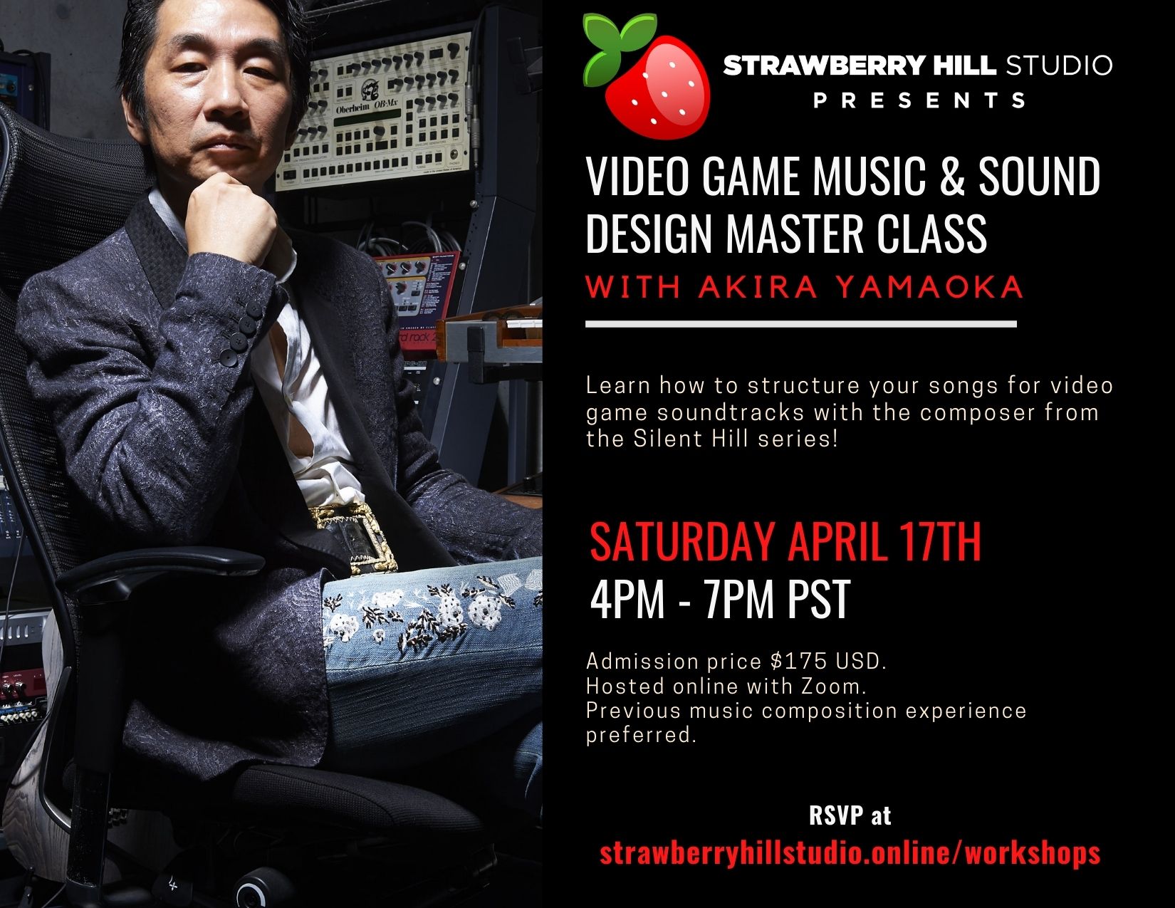 Video Game Music & Sound Design Master Class w/ Akira Yamaoka