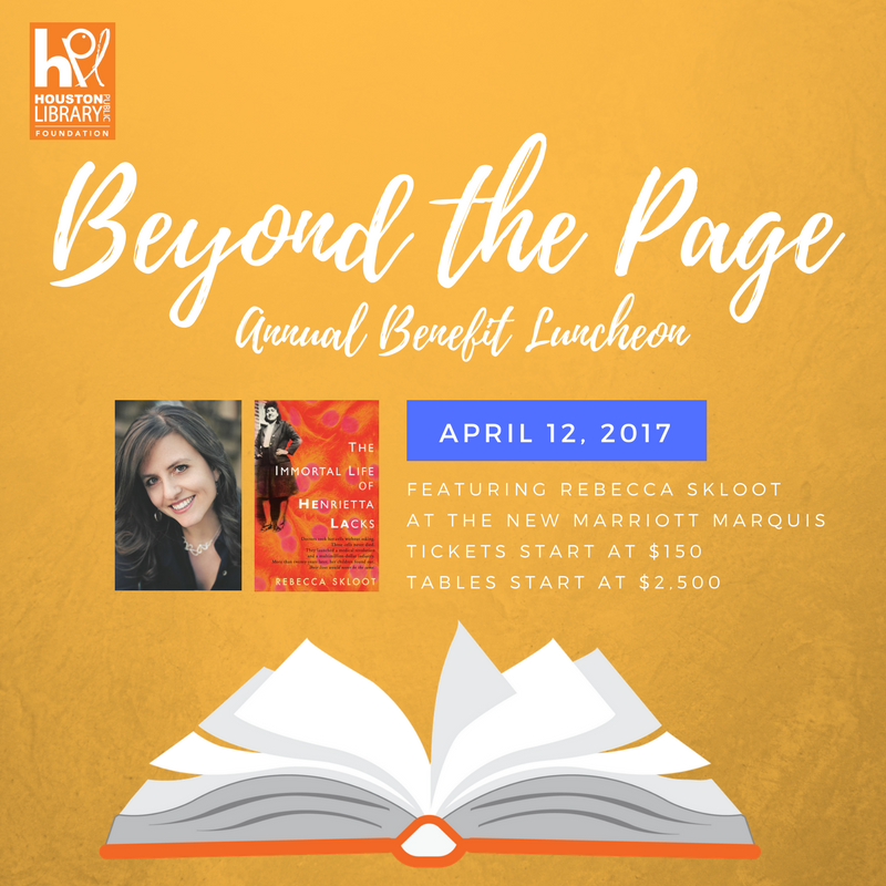 Houston Library Foundation's Beyond the Page Luncheon