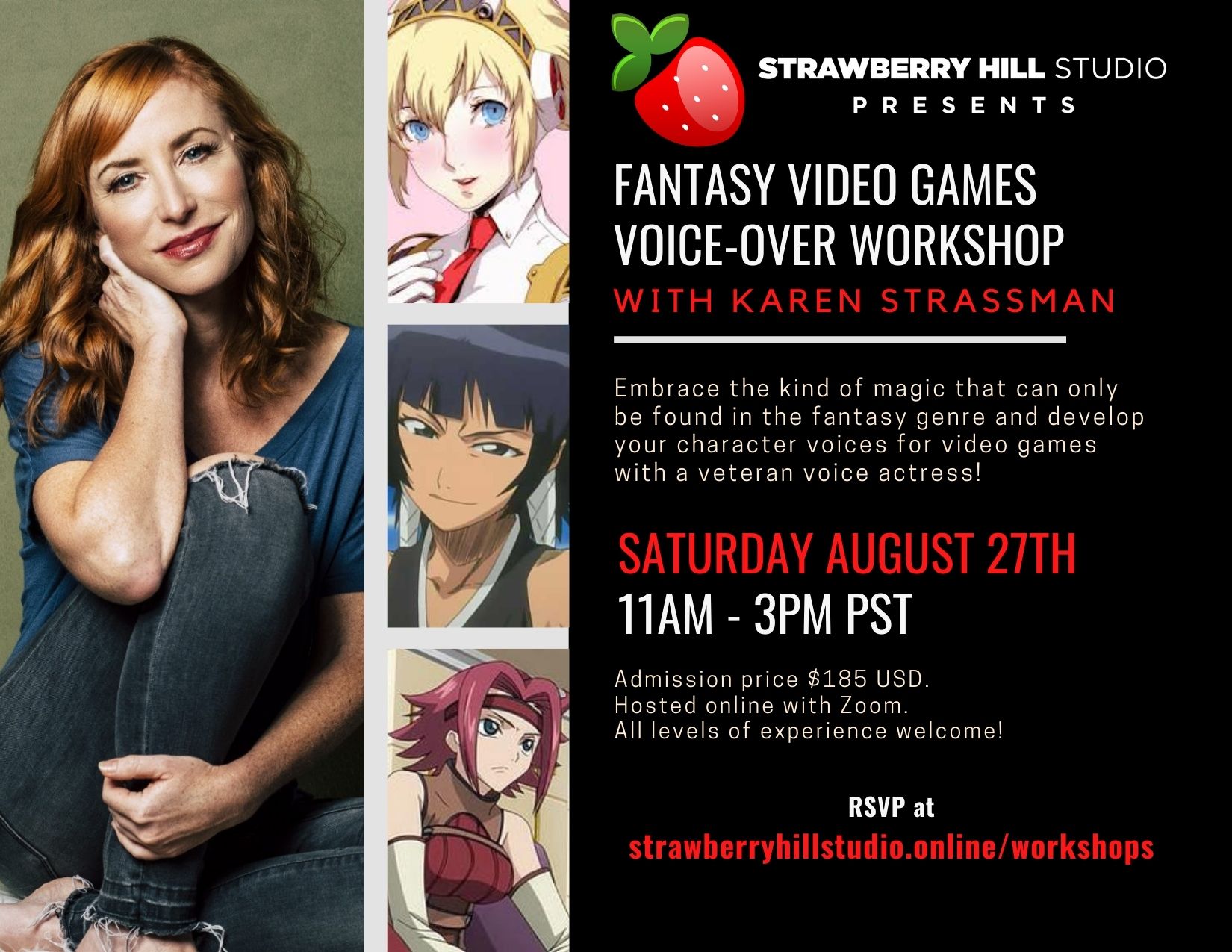 Fantasy Video Games Voice-Over Workshop w/ Karen Strassman