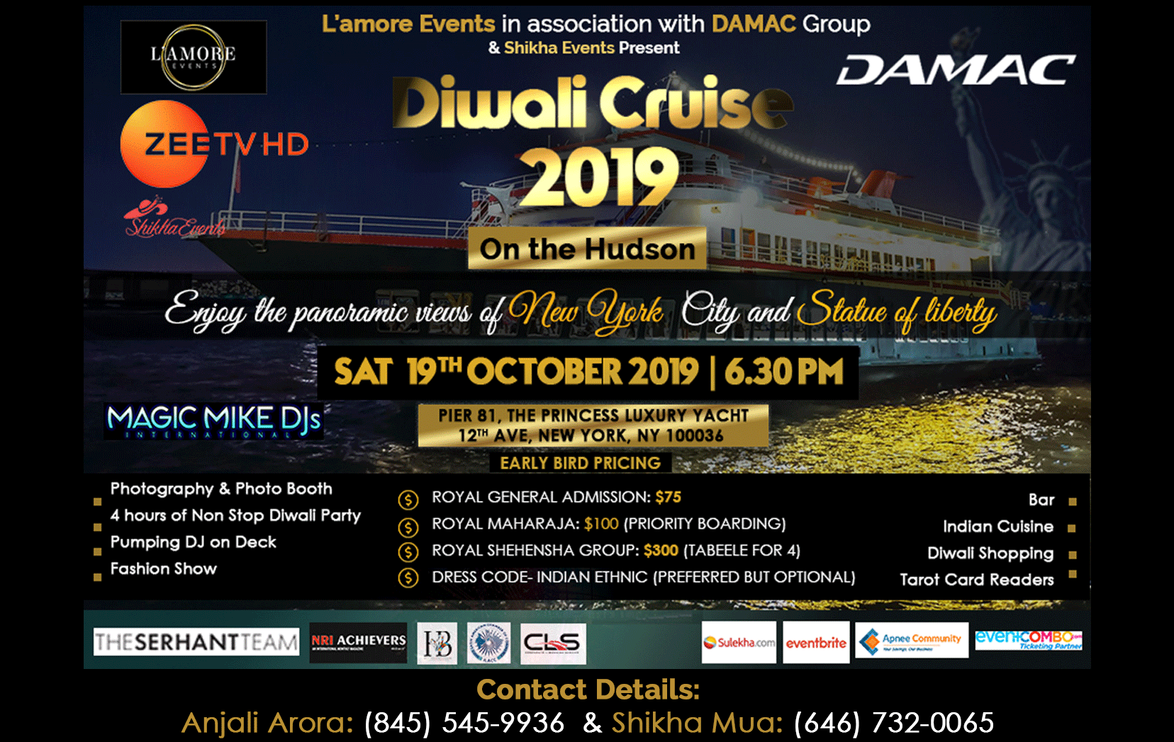 Diwali Cruise 2019 on the Hudson