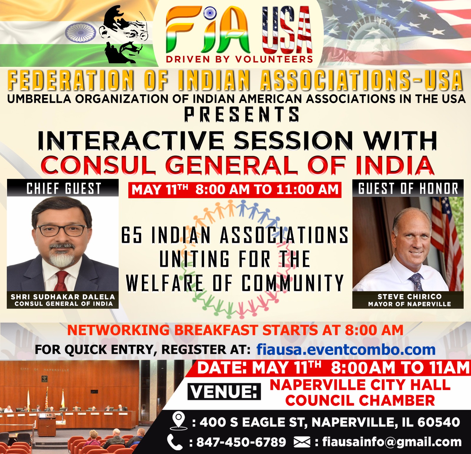 POSTPONED - FIA USA Interactive session with Consul General of India